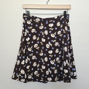 Y2K My Michelle Bohemian floral brown Mini Flowy skirt